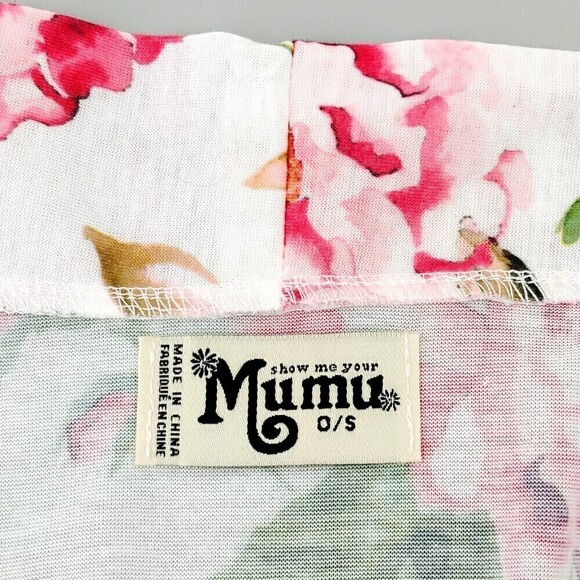 Show Me Your Mumu Brie Robe Women One Size Pink Garden of Blooms Flowy - Picture 2 of 10